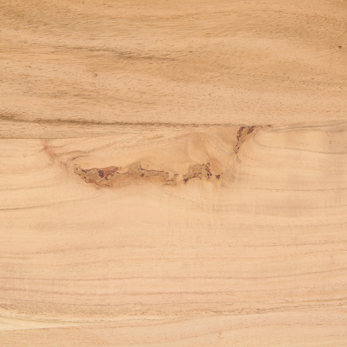 ESSTISCH Akazie massiv organisch Schwarz, Akaziefarben  - Schwarz/Akaziefarben, MODERN, Holz/Metall (200/100/76cm) - MID.YOU