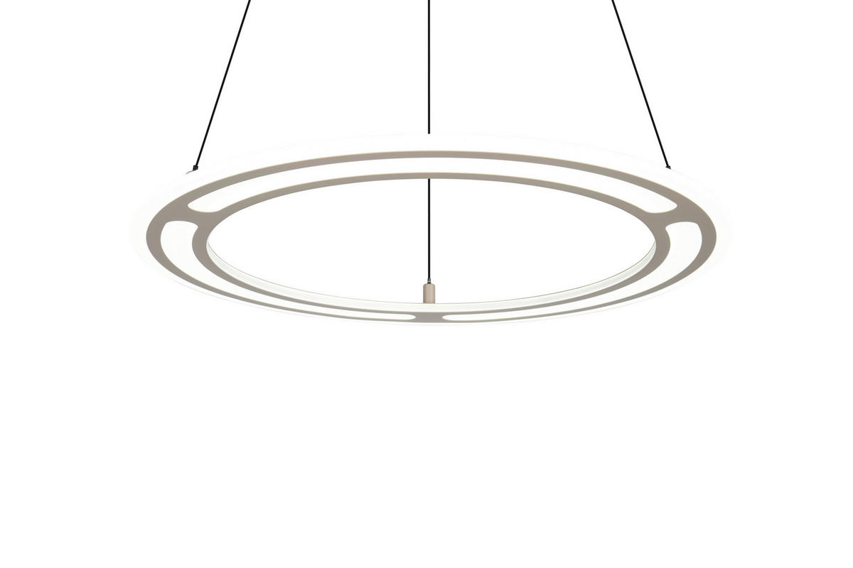 LED-HÄNGELEUCHTE 72,5/180 cm  - Beige/Grau, Design, Metall (72,5/180cm) - Trio Leuchten