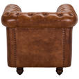 SESSEL in Echtleder Braun  - Braun, LIFESTYLE, Leder (84/79/77cm) - Landscape