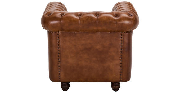 SESSEL in Echtleder Braun  - Braun, LIFESTYLE, Leder (84/79/77cm) - Landscape