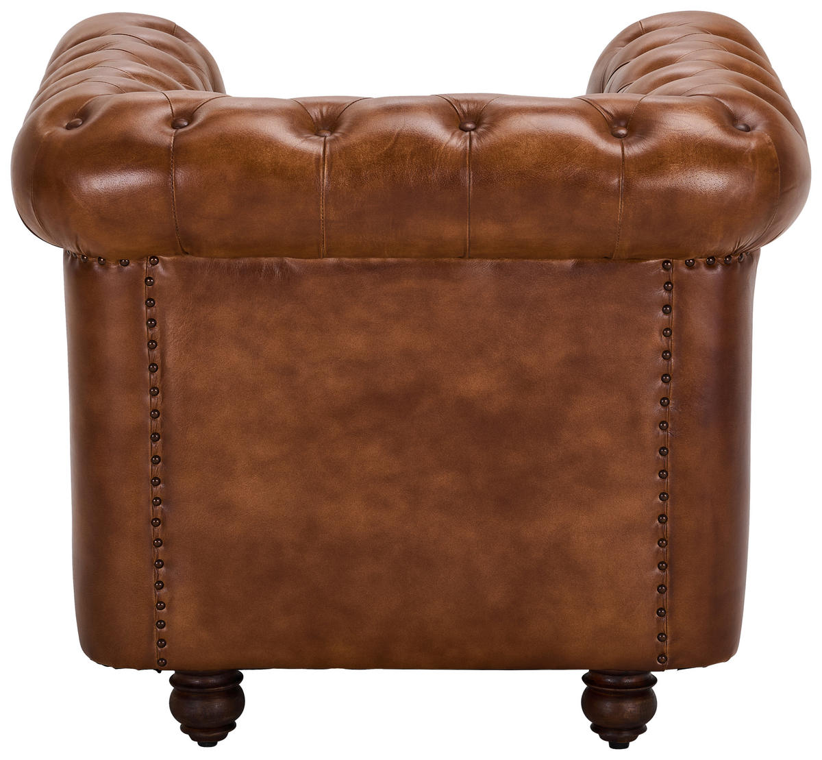 SESSEL in Echtleder Braun  - Braun, LIFESTYLE, Leder (84/79/77cm) - Landscape