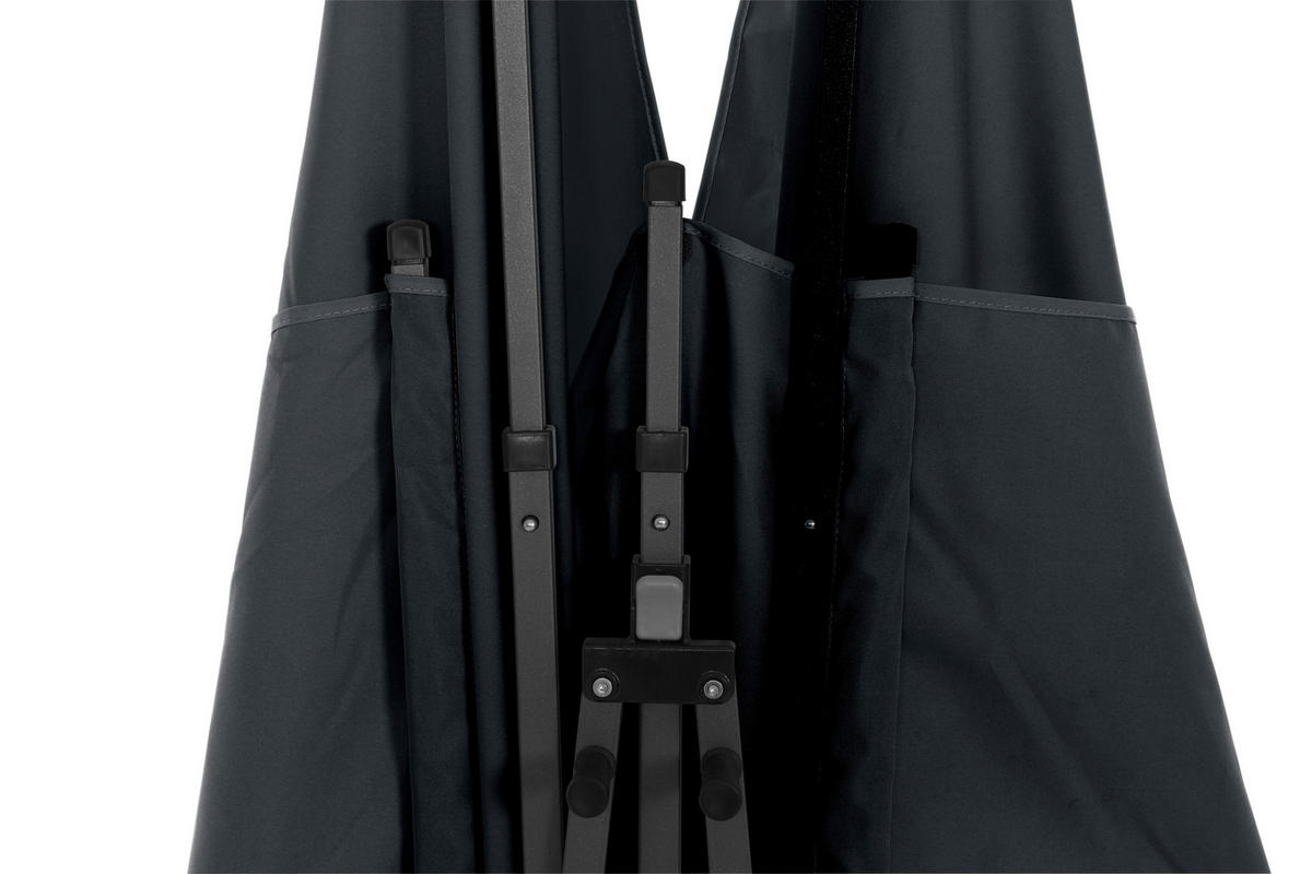 SICHTSCHUTZ - Anthrazit, KONVENTIONELL, Textil/Metall (280/150cm) - Siena Garden