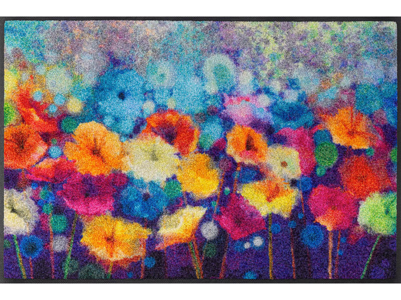 wash+dry FUßMATTE Flowerlover Mehrfarbig 50x75 cm