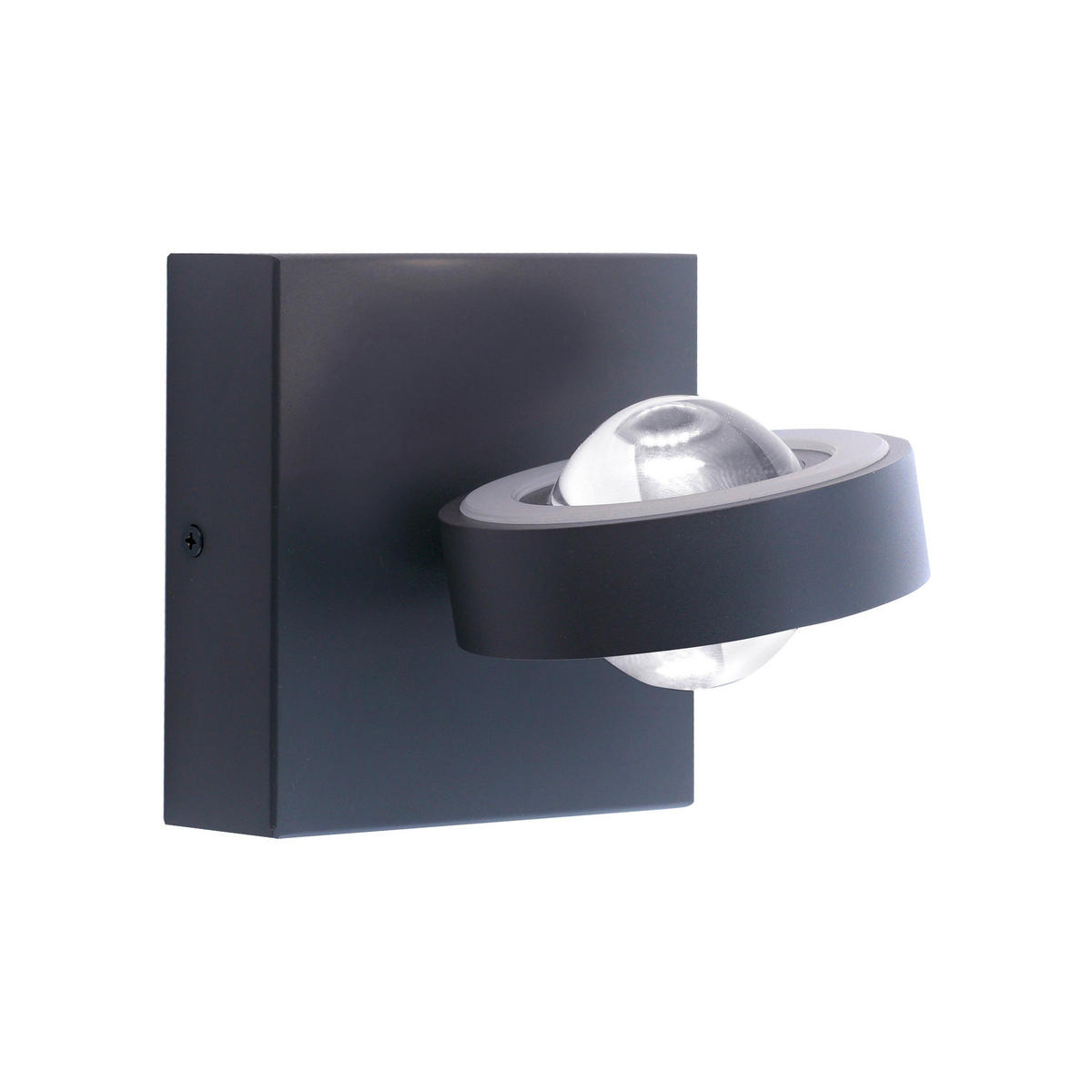 LED-WANDLEUCHTE - Anthrazit, Design, Metall (15,7/13/13cm) - Paul Neuhaus