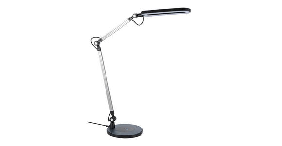 LED-SCHREIBTISCHLEUCHTE 20/105 cm   - Silberfarben/Schwarz, Basics, Kunststoff/Metall (20/105cm) - Novel