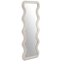WANDSPIEGEL 60/160/4 cm    in oval  - Beige, Design, Glas/Holzwerkstoff (60/160/4cm) - MID.YOU