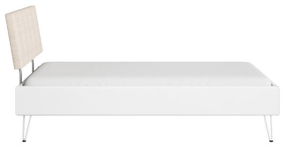 BETT 90/200 cm  in Eiche Artisan  - Eiche Artisan/Grau, Design, Holzwerkstoff/Textil (90/200cm) - Carryhome