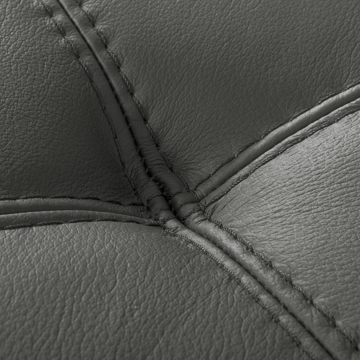 ECKSOFA  in Lederlook Echtleder Anthrazit  - Anthrazit/Schwarz, Design, Leder/Textil (247/173cm) - Livetastic