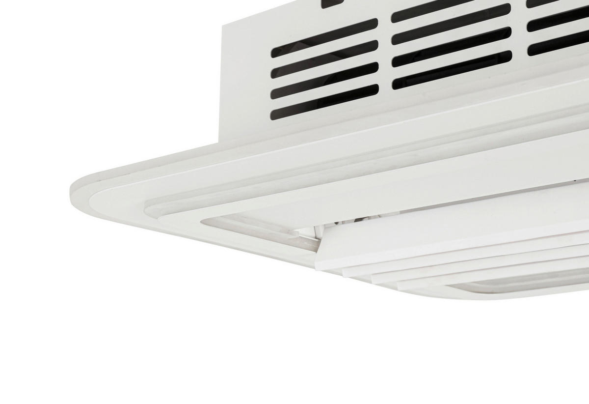 STROPNÝ VENTILÁTOR, 50/50/16 cm - čierna/biela, Basics, kov/plast (50/50/16cm) - Mican