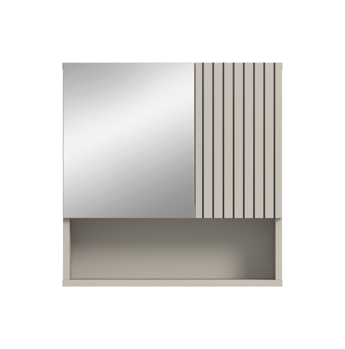 SPEGELSKÅP  - kashmir, Trend, trämaterial/glas (60/55/17cm) - MID.YOU