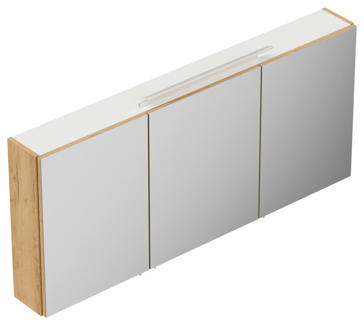 SPIEGELSCHRANK 140/62/17 cm  - Eichefarben, MODERN, Glas/Holzwerkstoff (140/62/17cm) - MID.YOU