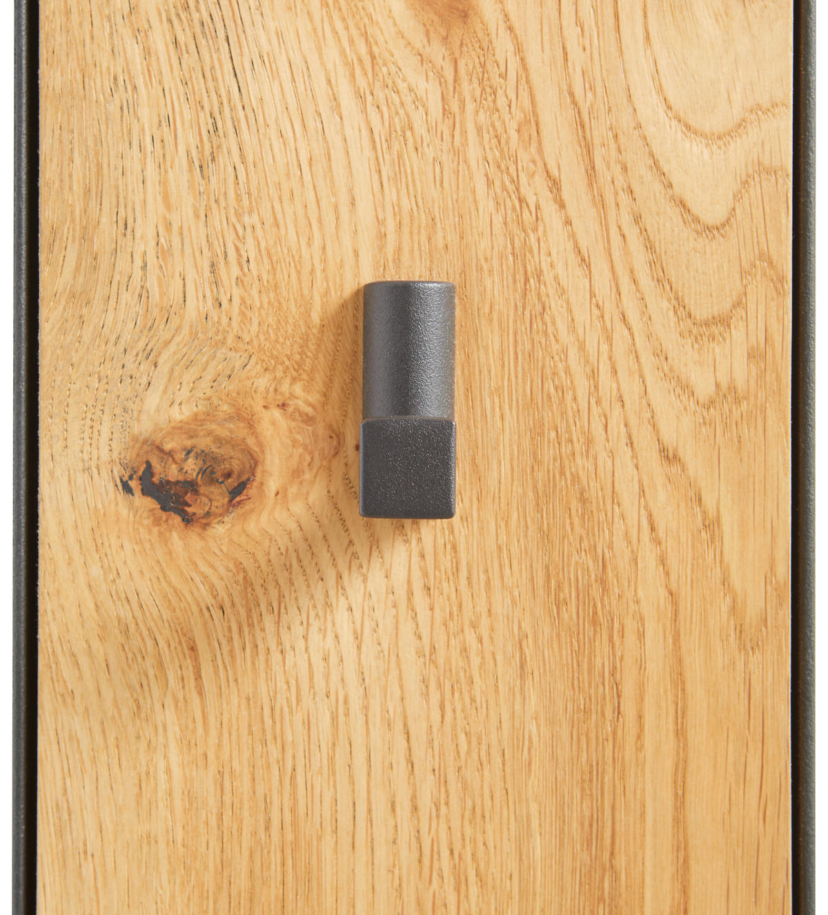 GARDEROBENPANEEL  in 15/163,5/3,7 cm  - Eichefarben/Anthrazit, Natur, Holz/Metall (15/163,5/3,7cm) - Linea Natura