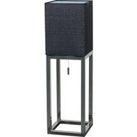 TISCHLEUCHTE 22/22/65 cm   - Chromfarben/Schwarz, Design, Kunststoff/Textil (22/22/65cm) - Näve