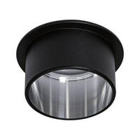 DECKENLEUCHTE 93382 6,8 cm  - Schwarz, Basics, Metall (6,8cm) - Paulmann