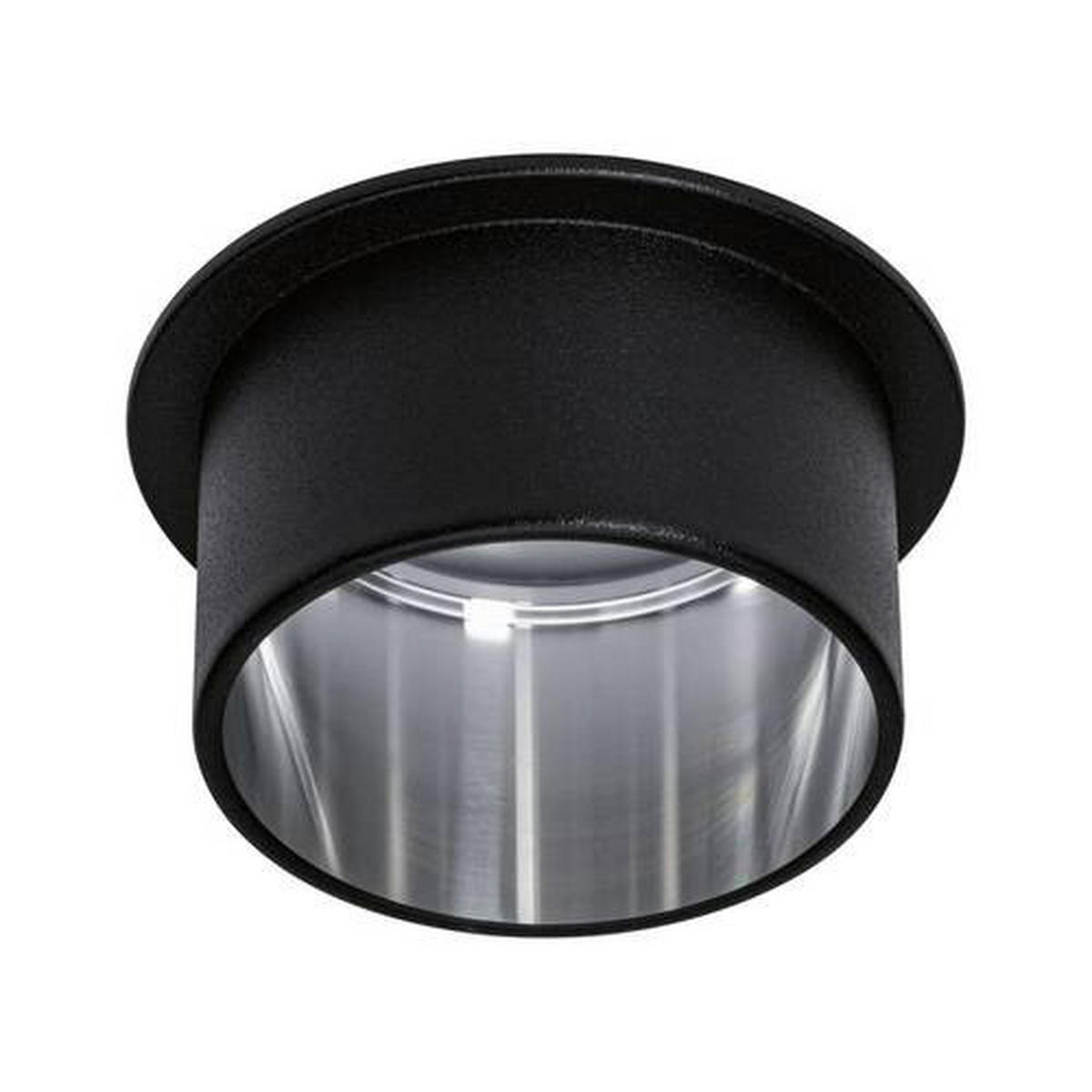 DECKENLEUCHTE 93382 6,8 cm  - Schwarz, Basics, Metall (6,8cm) - Paulmann