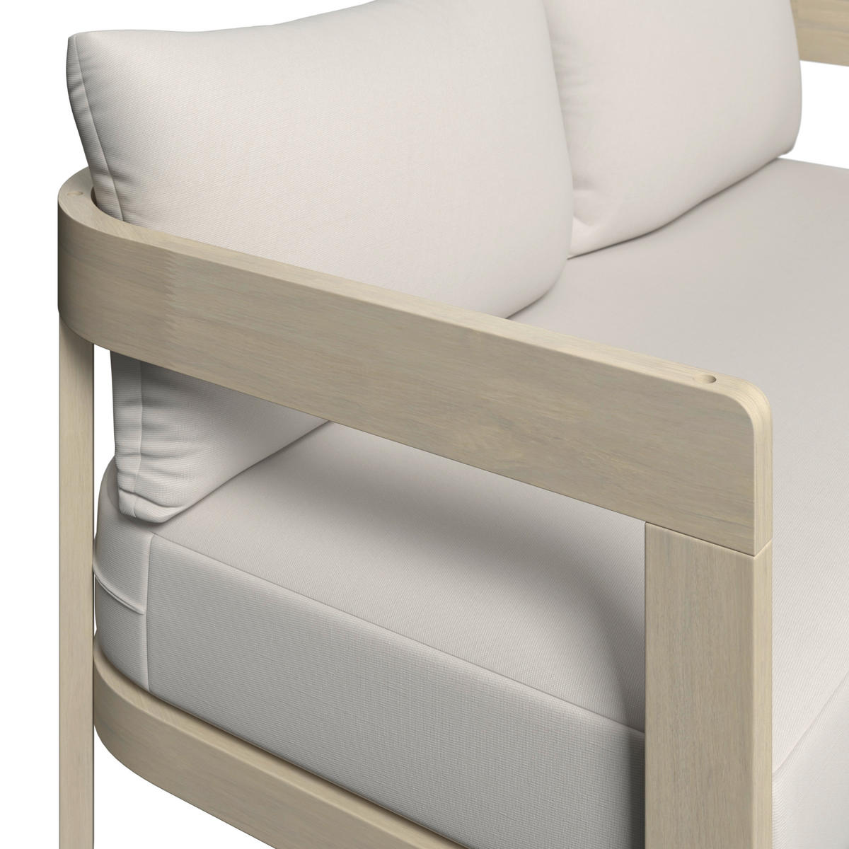 LOUNGEGARNITUR   146/62/70 cm Akazie massiv  - Akaziefarben, MODERN, Holz/Kunststoff (146/62/70cm) - Ambia Garden