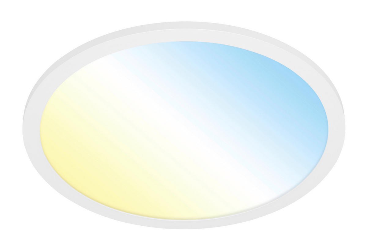 LED PLAFONJERA PIATTO  - bela, Osnovno, metal/plastika (40/6,2cm)