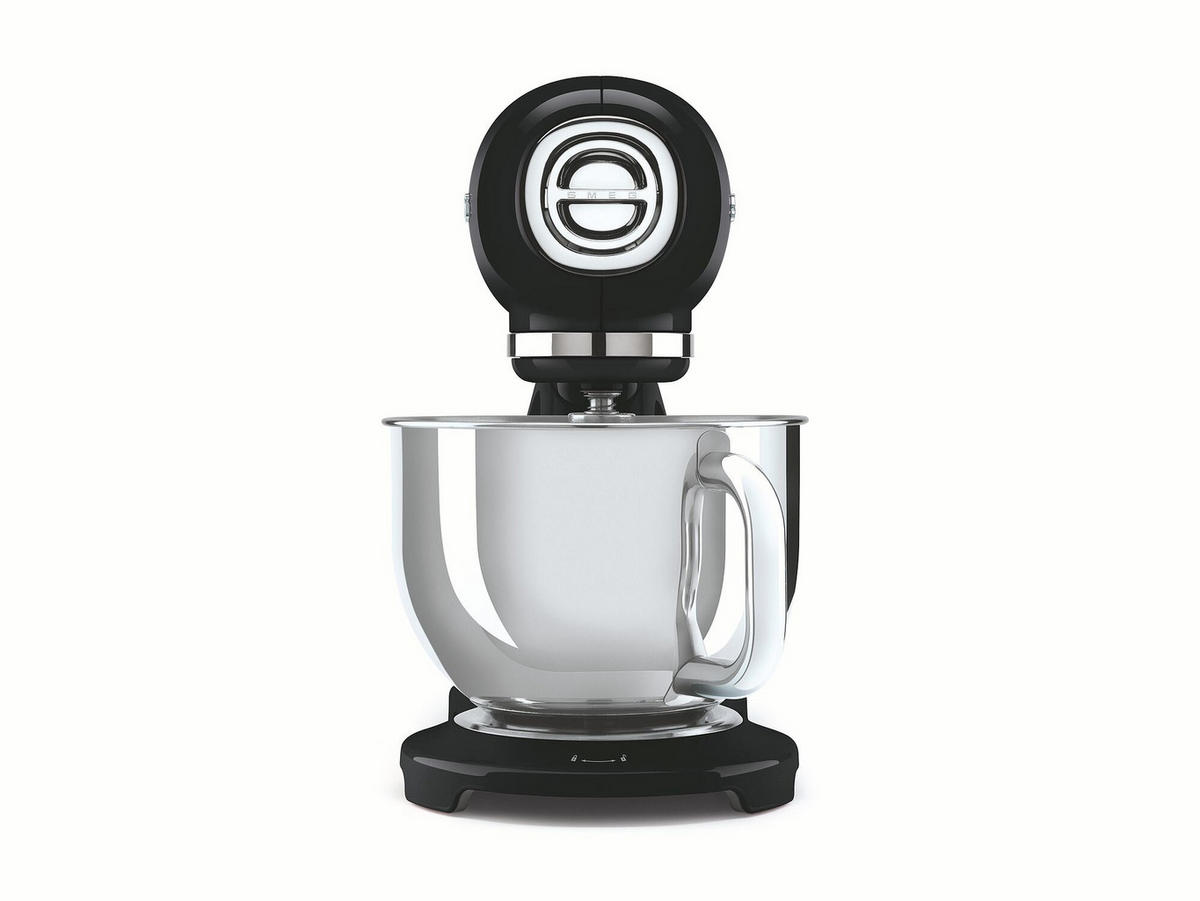 KÜCHENMASCHINE 50´S STYLE SMF05CREU  - Alufarben/Schwarz, Basics, Metall (40,2/37,8/22,1cm) - SMEG