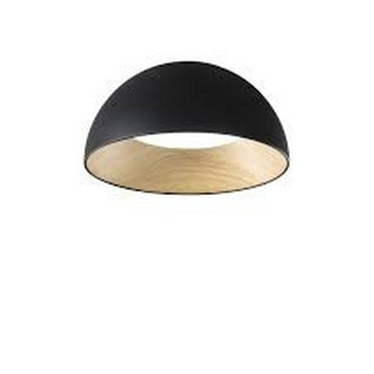 LED-DECKENLEUCHTE Luce Ambiente e  Design 35/23 cm   - Schwarz/Weiß, KONVENTIONELL, Kunststoff/Metall (35/23cm)
