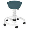 BÜROHOCKER   Blau, Weiss  - Blau/Weiss, Basics, Textil/Metall (55/45,66/55cm) - Aeris