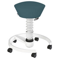 BÜROHOCKER   Blau, Weiss  - Blau/Weiss, Basics, Textil/Metall (55/45,66/55cm) - Aeris