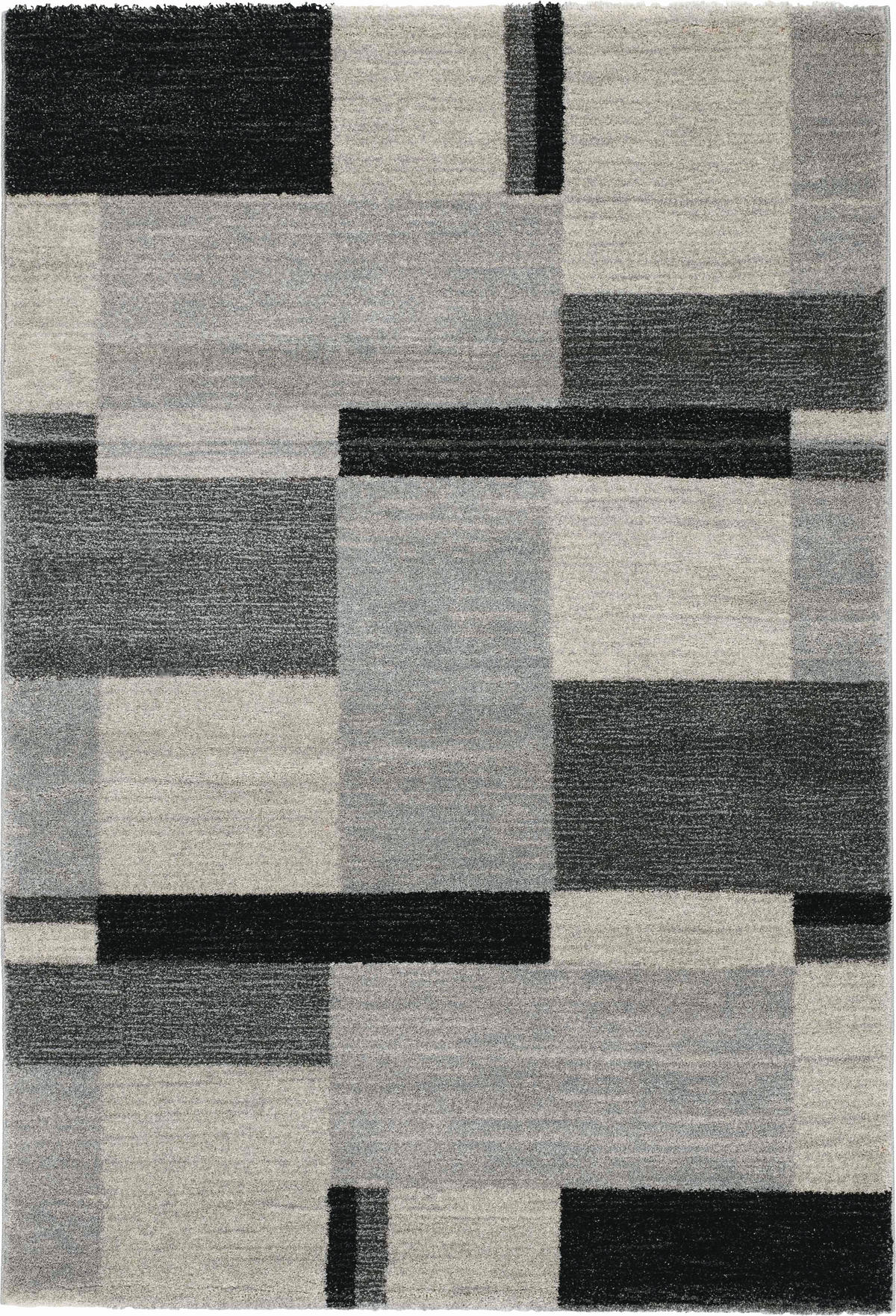 WEBTEPPICH 200/250 cm Palazzo Bloc Grau  - Grau, Design, Textil (200/250cm) - Novel