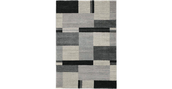 WEBTEPPICH 200/250 cm Palazzo Bloc Grau  - Grau, Design, Textil (200/250cm) - Novel