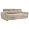 SCHLAFSOFA Flachgewebe Beige  - Beige/Schwarz, KONVENTIONELL, Textil/Metall (227/86-100/99cm) - Milino