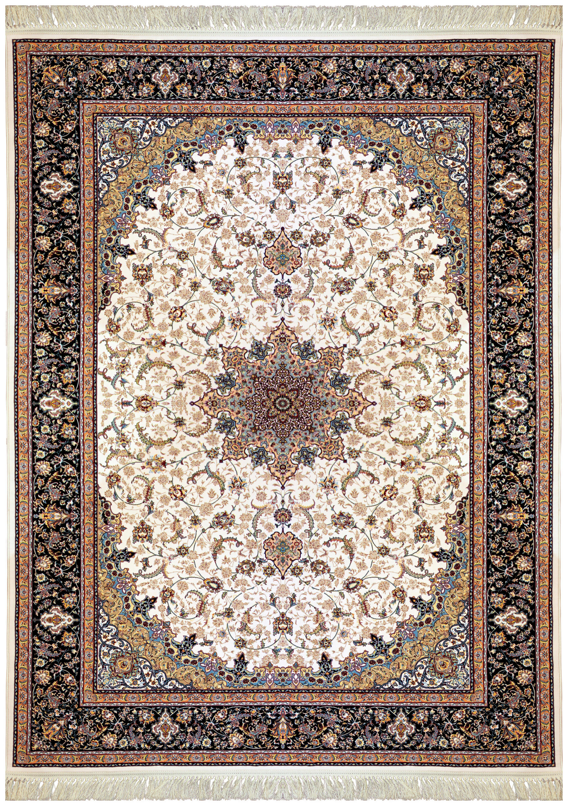 Novel Webteppich Isfahan Crem Mehrfarbig 200x290 cm