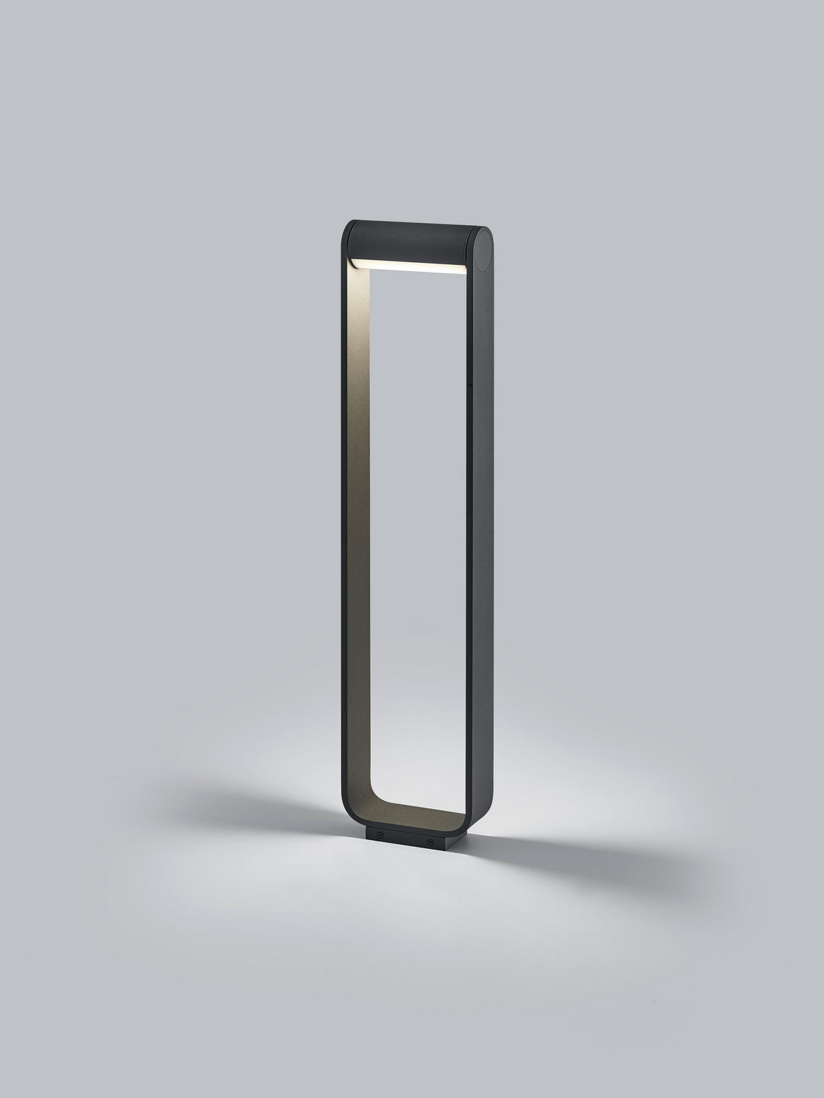 AUSSENSTEHLEUCHTE Luz44 16/6/75 cm  - Graphitfarben, Design, Kunststoff/Metall (16/6/75cm) - Helestra