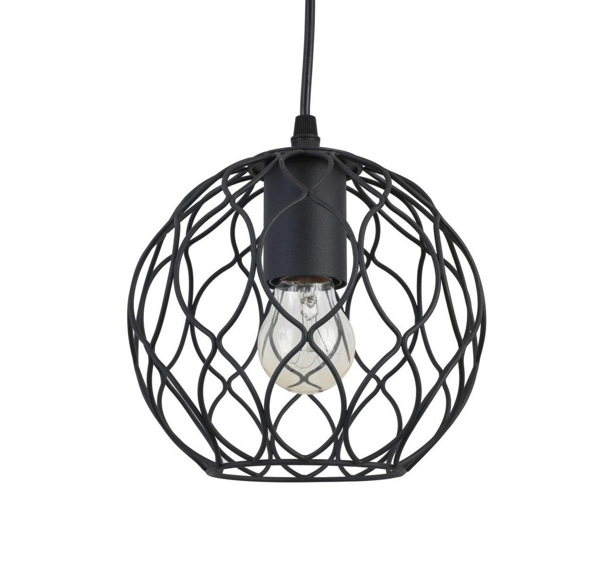 HÄNGELEUCHTE 80/18/120 cm  - Schwarz, Trend, Metall (80/18/120cm) - Marama