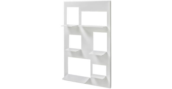 WANDREGAL  72/120/26,5 cm  - Weiß, Design, Metall (72/120/26,5cm) - Novel