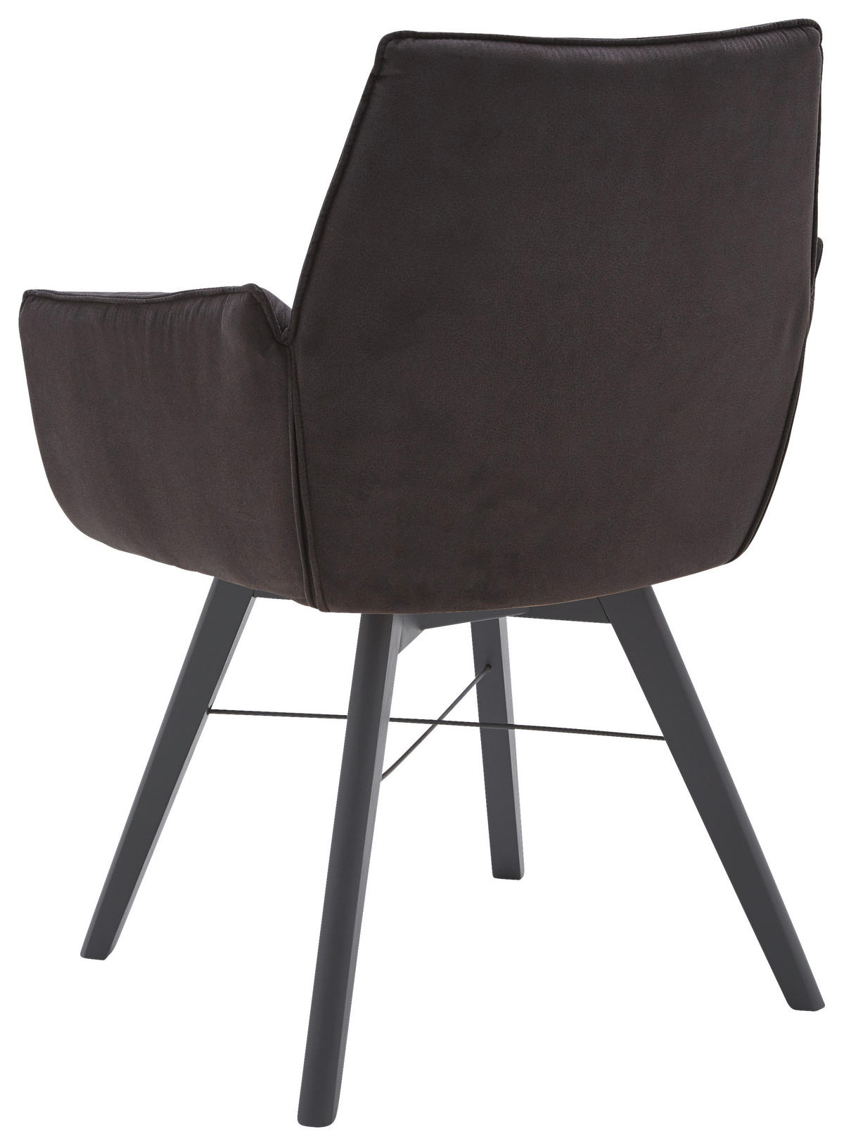 ARMLEHNSTUHL drehbar  in Flachgewebe  - Schwarz, Design, Holz/Textil (61/87/63cm) - Waldwelt