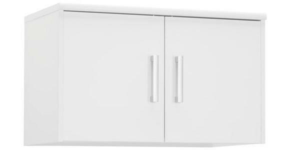 AUFSATZSCHRANK 72/43/36 cm   - Silberfarben/Weiß, KONVENTIONELL, Holzwerkstoff/Kunststoff (72/43/36cm) - Xora