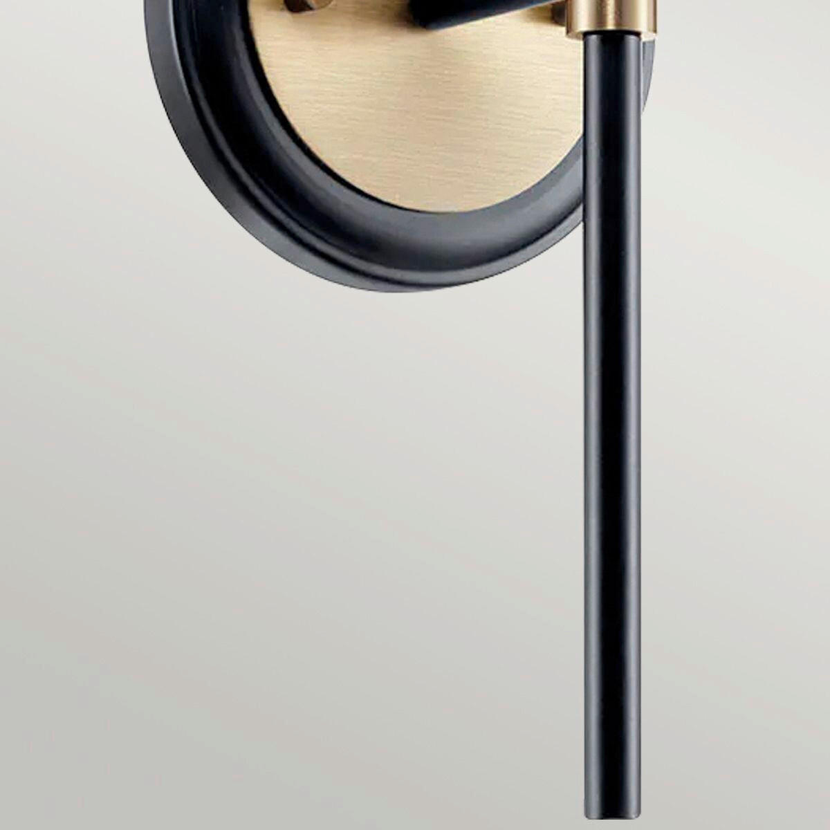 BADEZIMMER-WANDLEUCHTE - Champagner, Konventionell, Glas/Metall (34.8/12.8/16.6cm) - Elstead Lighting