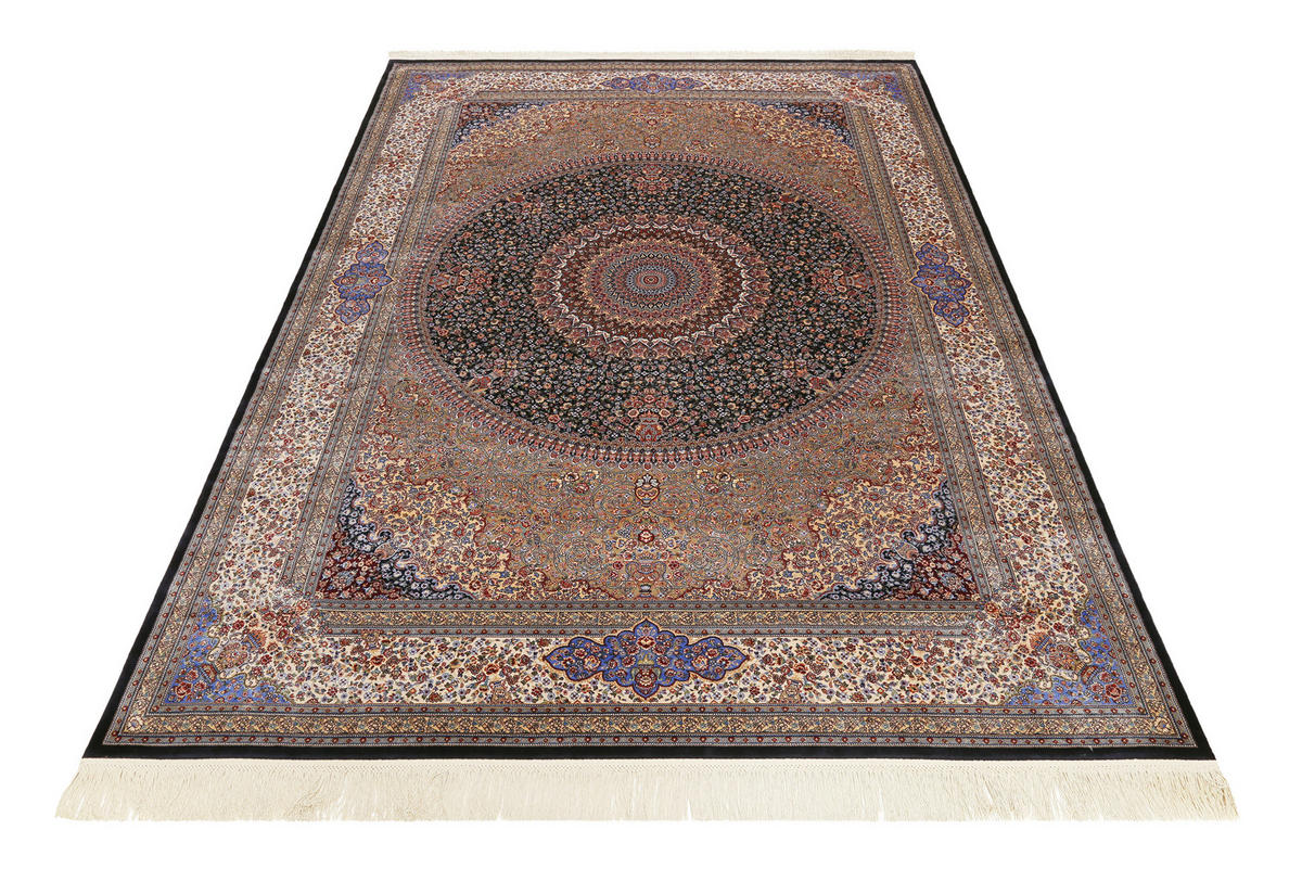 WEBTEPPICH 160/220 cm Täbriz Blau, Braun, Beige  - Blau/Beige, LIFESTYLE, Textil (160/220cm) - WECON HOME