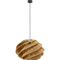 HÄNGELEUCHTE 55,5/36,5/55,5 cm   - LIFESTYLE, Naturmaterialien/Metall (55,5/36,5/55,5cm) - Kare-Design