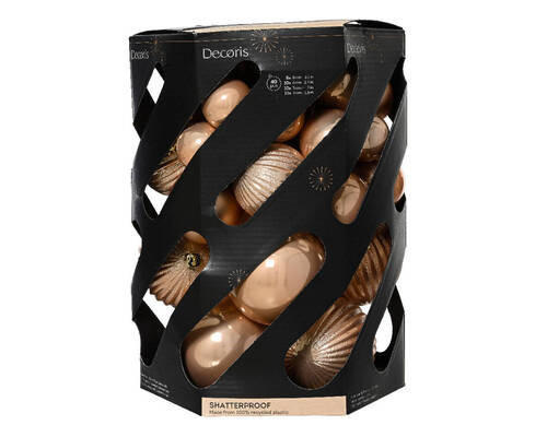 SADA VIANOČNÝCH GULÍ   - Basics (19,50/19,50/28,00cm)