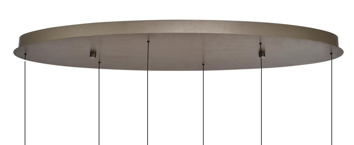 LED-HÄNGELEUCHTE Valensole 117,5/150/36,5 cm  - Bronzefarben, Design, Metall (117,5/150/36,5cm)