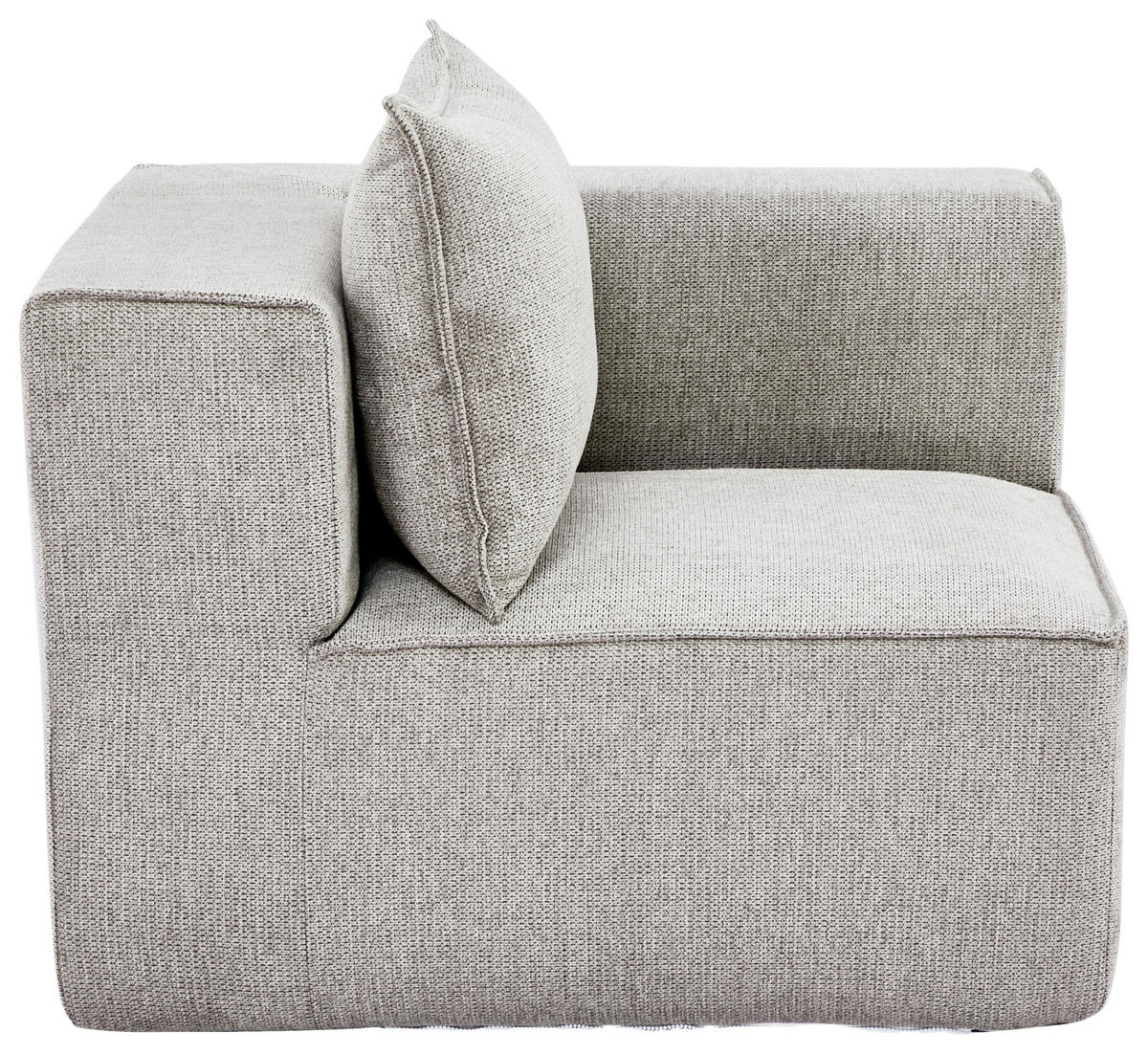SOFAELEMENT in Webstoff Naturfarben  - Naturfarben, Design, Kunststoff/Textil (90/80/90cm) - Carryhome