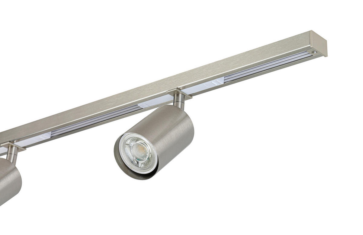 SCHIENENSYSTEM 120/5,5/14 cm  - Nickelfarben, Trend, Kunststoff/Metall (120/5,5/14cm) - Collett's Monde
