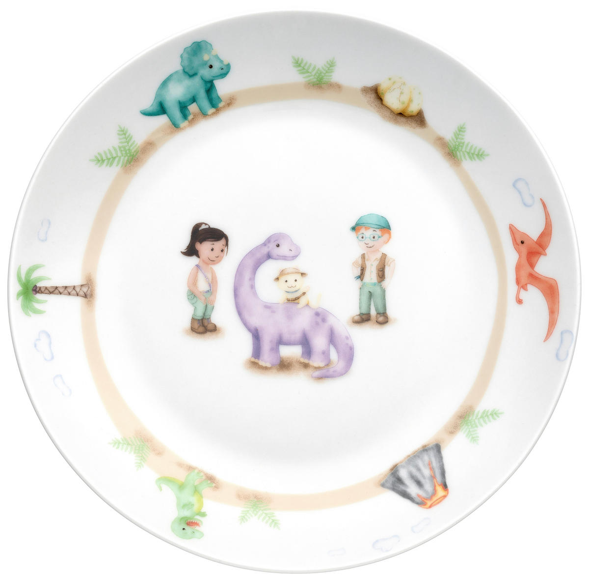 KINDERGESCHIRRSET  - Weiß, Trend, Stein (21,30/21,50/9,50cm) - Leonardo