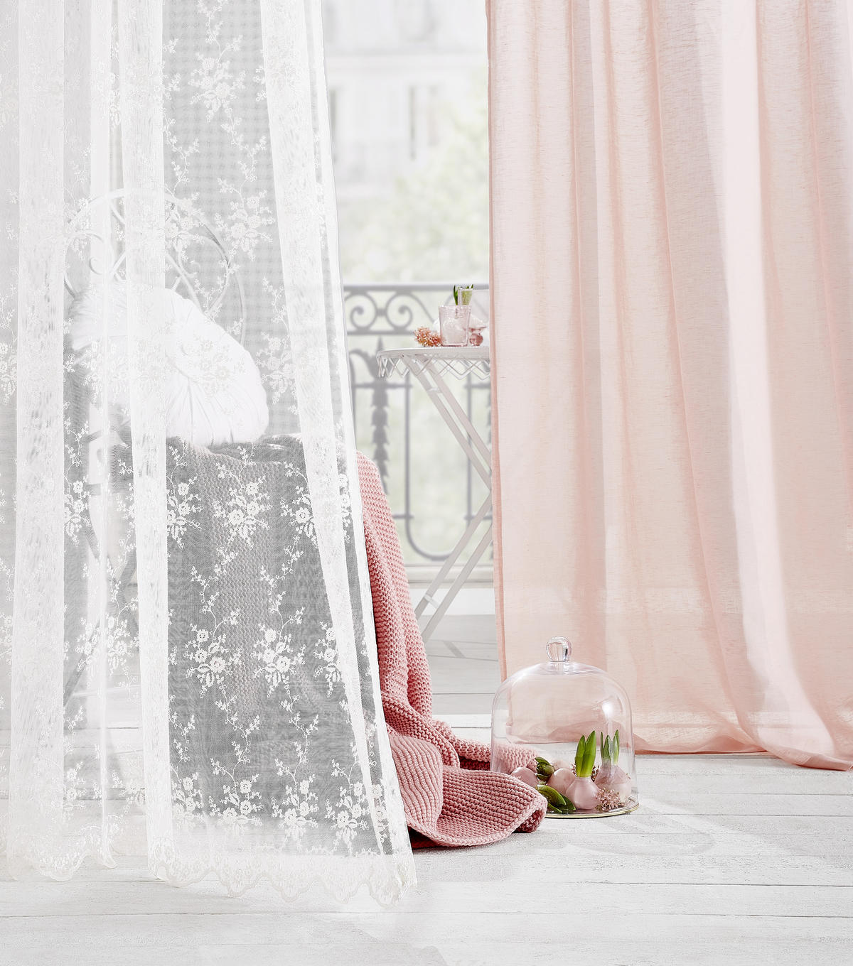 FERTIGVORHANG  halbtransparent  140/245 cm   - Naturfarben, LIFESTYLE, Textil (140/245cm) - Landscape