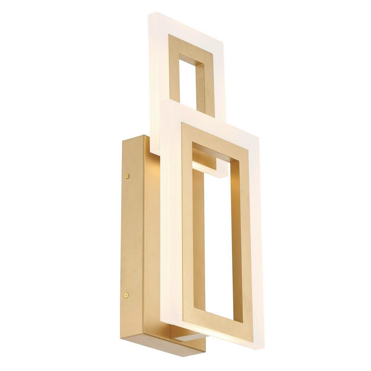 LED-WANDLEUCHTE Eurofase   - Goldfarben, Design, Kunststoff/Metall (40,6/17,6/10,2cm) - Elstead Lighting