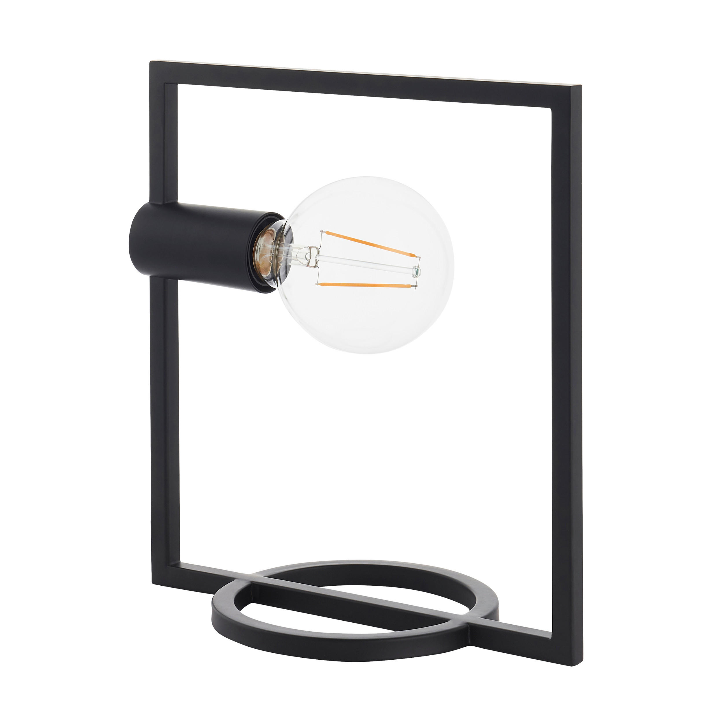 TISCHLEUCHTE Endon Shape Rectangle 28.2/15/29,5 cm   - Schwarz, Basics, Metall (28.2/15/29,5cm) - ENDON