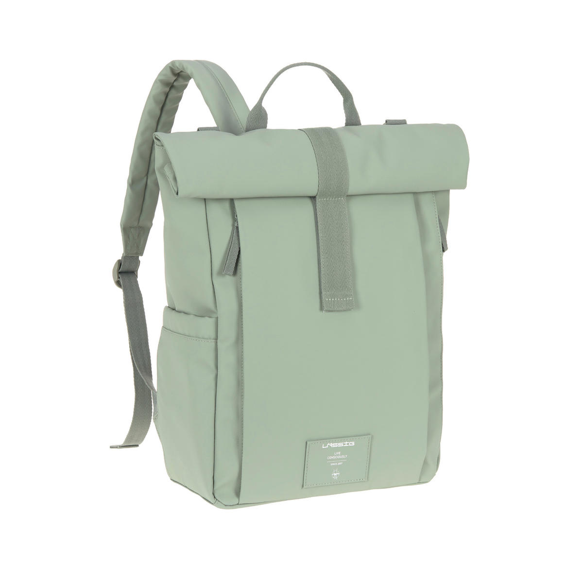 WICKELRUCKSACK  - Salbeigrün, Basics, Textil (29/14,5/42cm) - Lässig