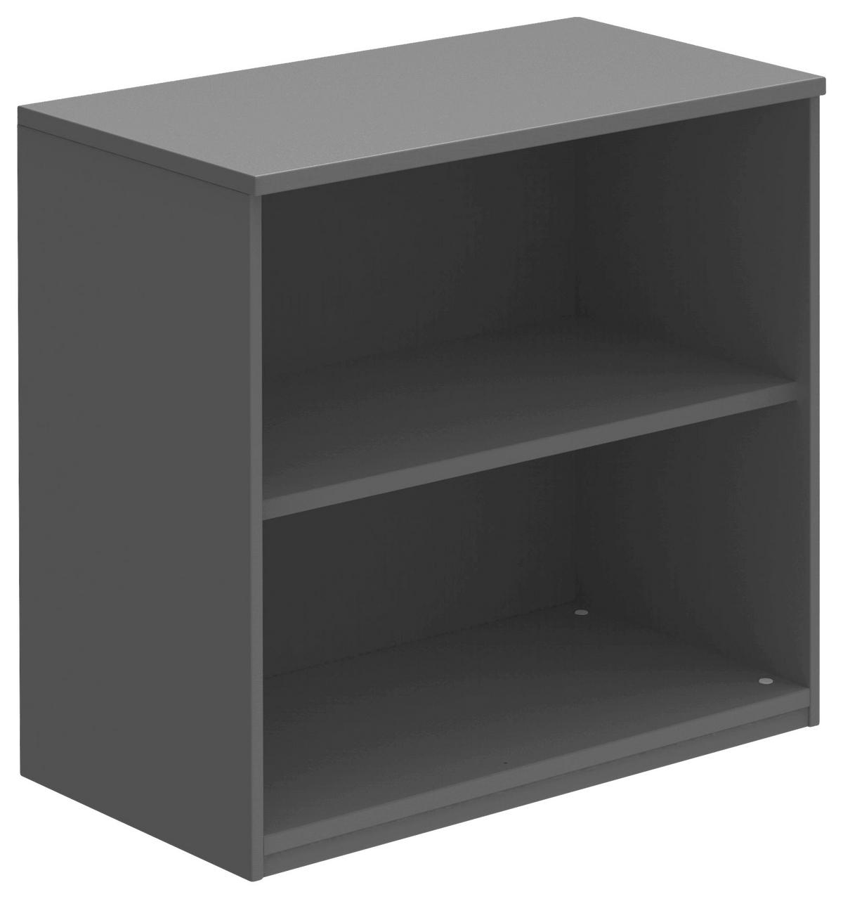 AKTENREGAL 80/76,5/43 cm  - Anthrazit, KONVENTIONELL, Holzwerkstoff (80/76,5/43cm) - Moderano