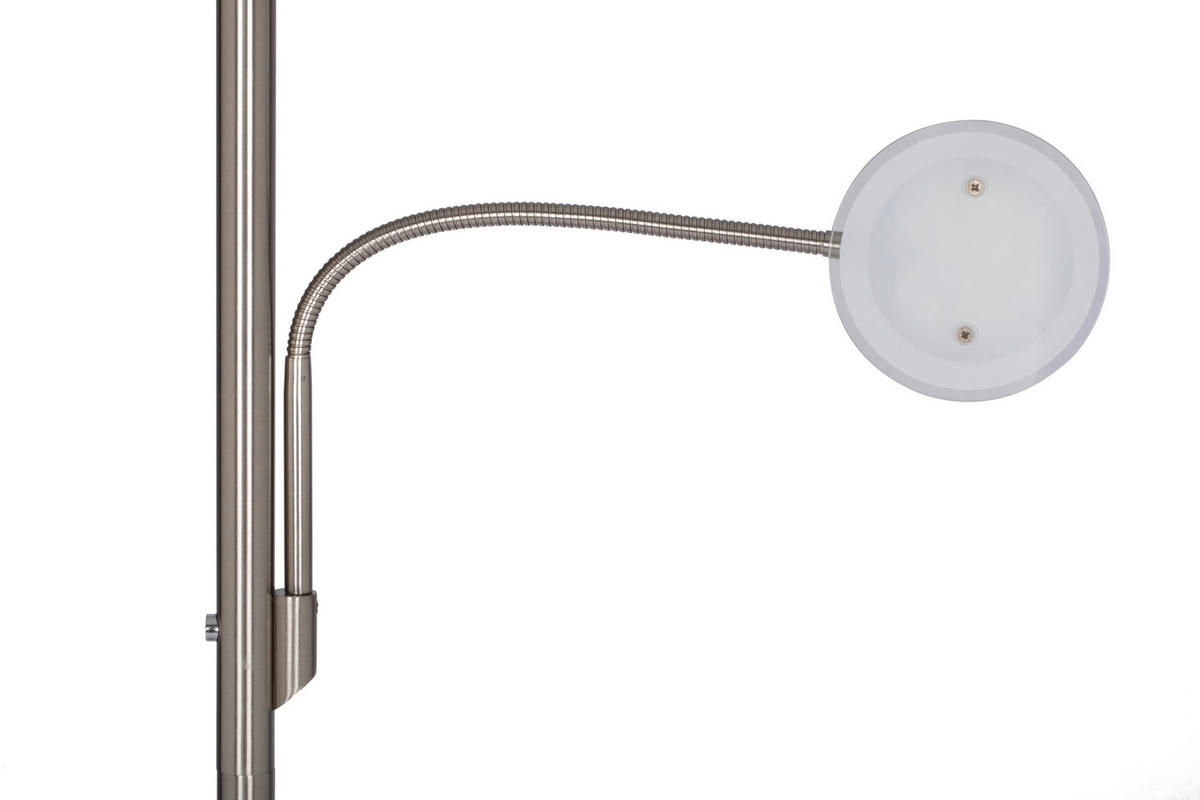 STOJACÍ LED SVÍTIDLO, 32/180 cm  - bílá/opál, Konvenční, kov/plast (32/180cm) - Novel