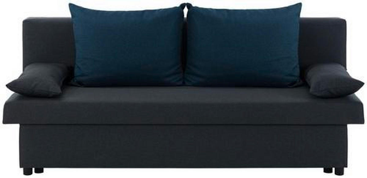 SOFA LEŽAJ  - crna, Dizajnerski, tekstil/plastika (192/82/82cm) - Ti'me