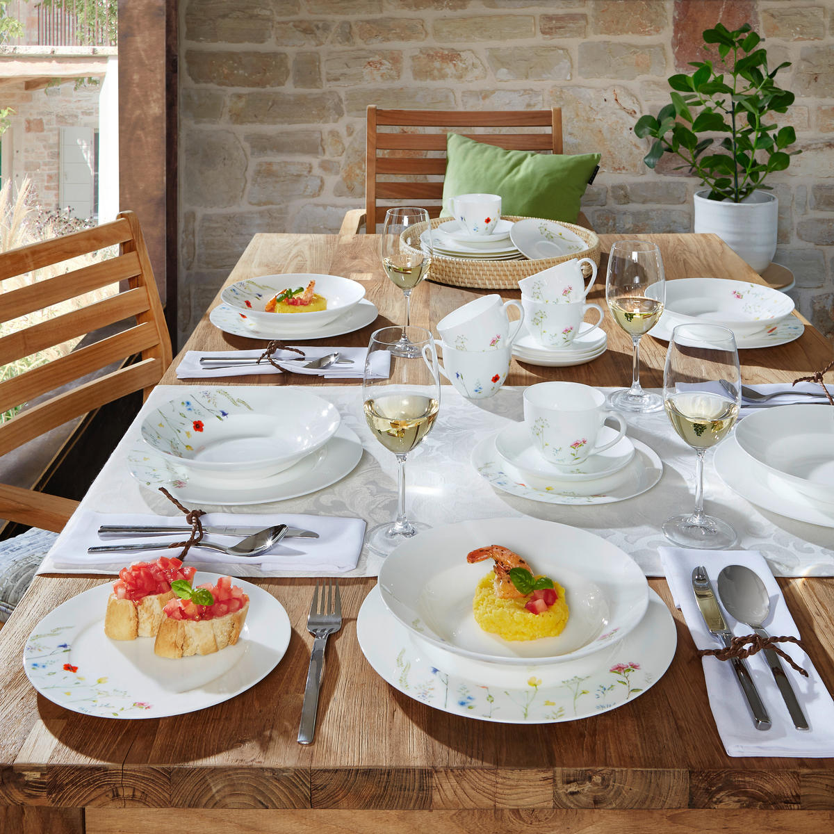 TAFELSERVICE Wildflower 12-teilig  - Multicolor, Lifestyle, Keramik - Novel